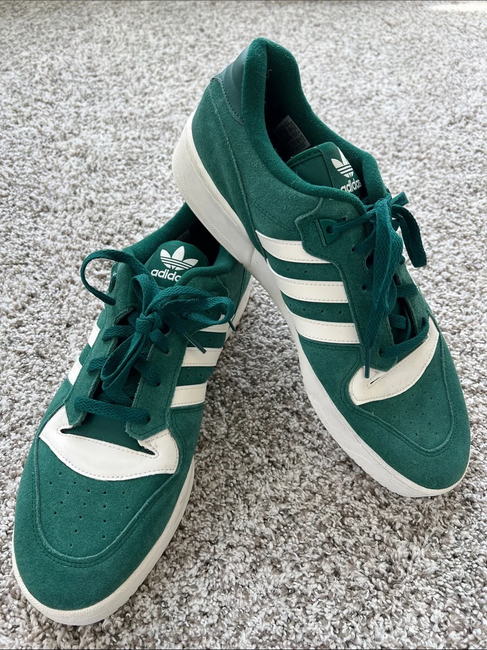 Adidas Originals Rivalry Low Classic Men Sneaker In Collegiate Green Size 14